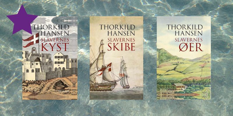 Forsiderne på de tre bøger i Thorkild Hansens slavetrilogi